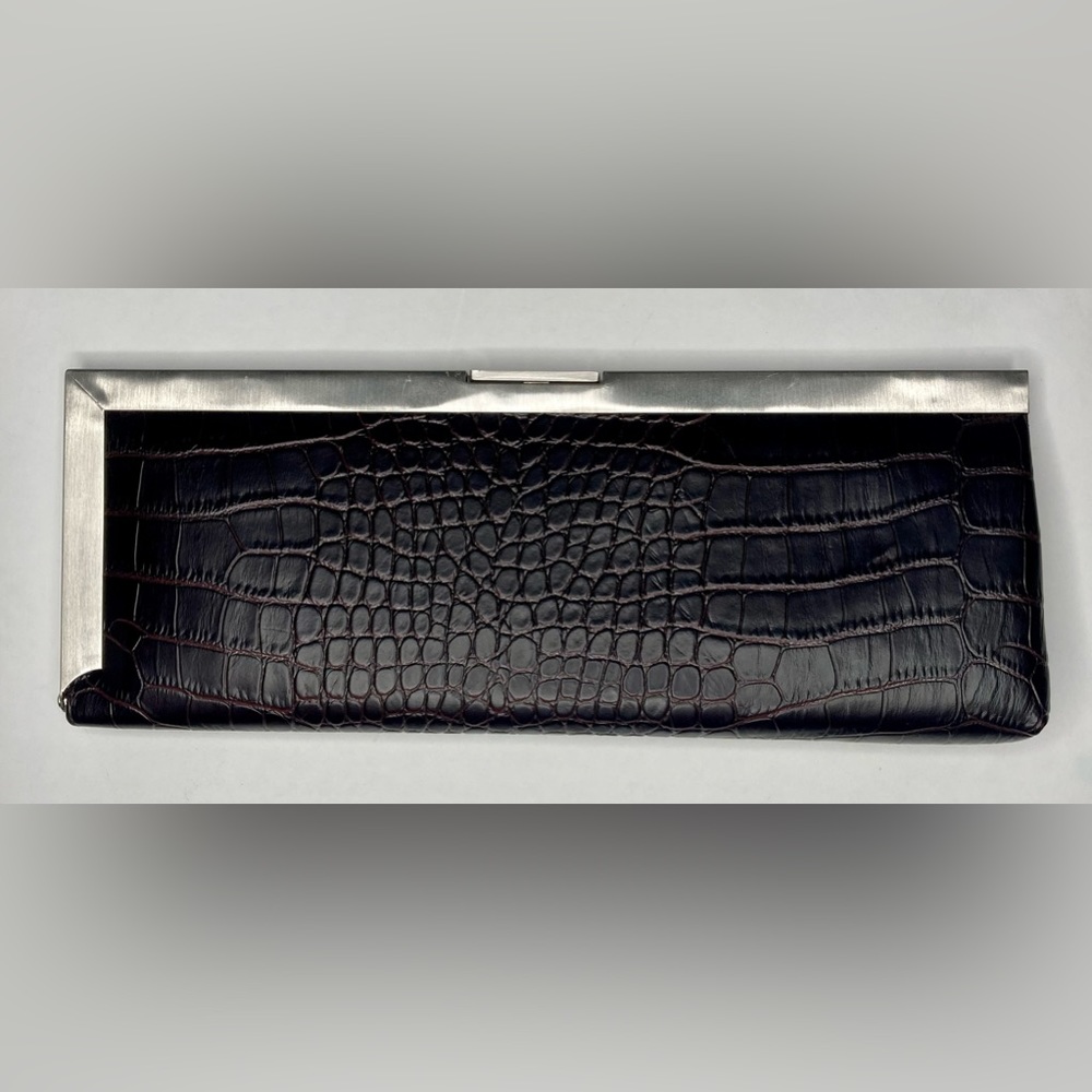 Abbacino Clutch (Leather & Stainless Steel)